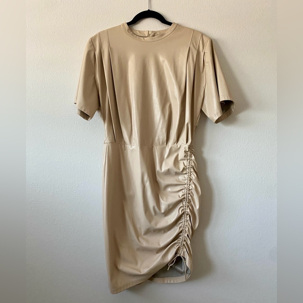 MARANT Etoile Balesi Short Sleeve Mini Dress Chalk - Picture 3 of 9